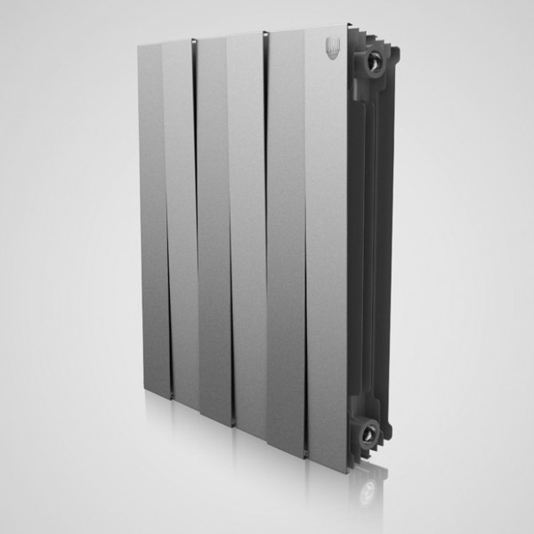 Radiator bimetal Piano Forte 500 Silver Satin Royal Thermo